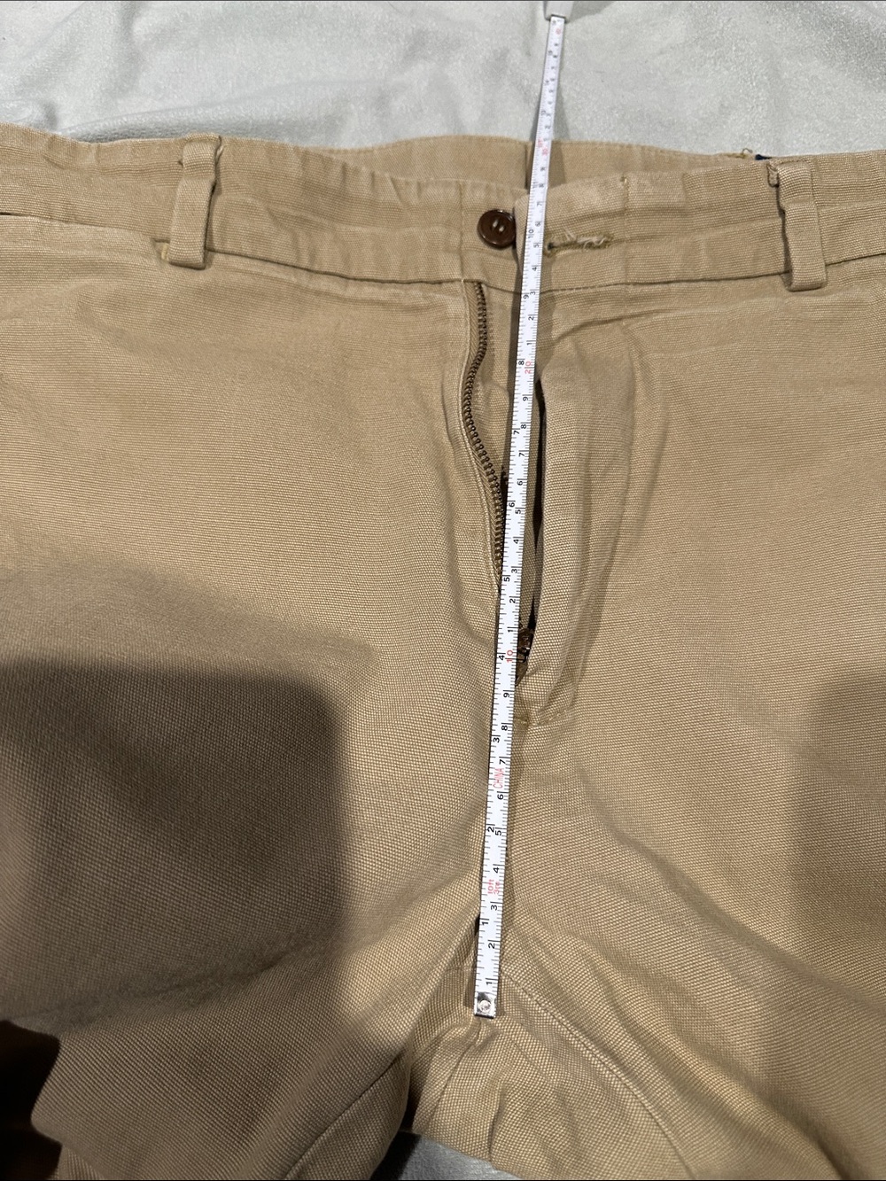 Men's Tan Chino Pants - Classic Straight Fit - Picture 4 of 6